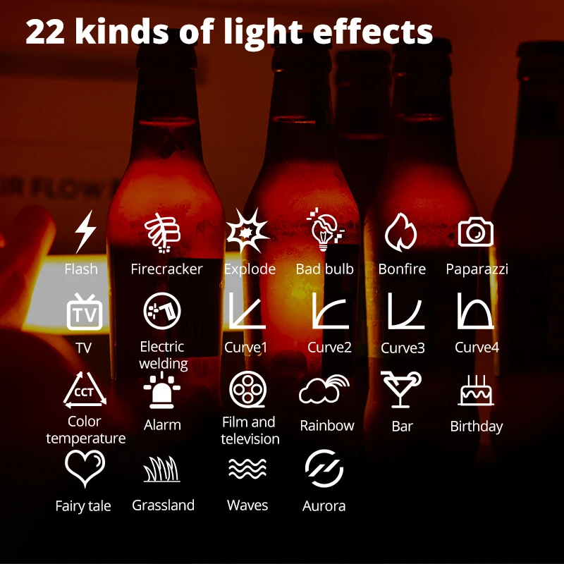 Лампа светодиодная AMBITFUL A2 RGB 2500-8500K для видеокамеры CRI 95 + TLCI 97 встроенное