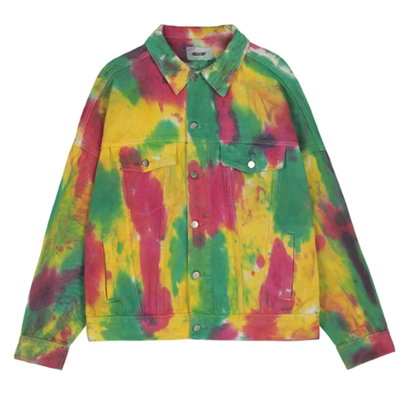 

Autumn Denim Jacket Women Internet Celebrity Fashion Colour Harajuku Streetwear Chaqueta Mujer Veste Femme Casaco Feminino Coat