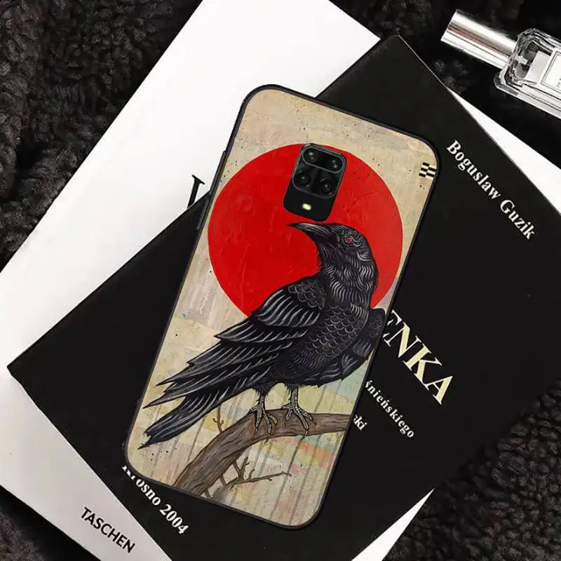 

Dark style horror animal crow Phone Case For xiaomi redmi note 10 9 9s 8 8t 7 pro max mi note 10 lite pro cover