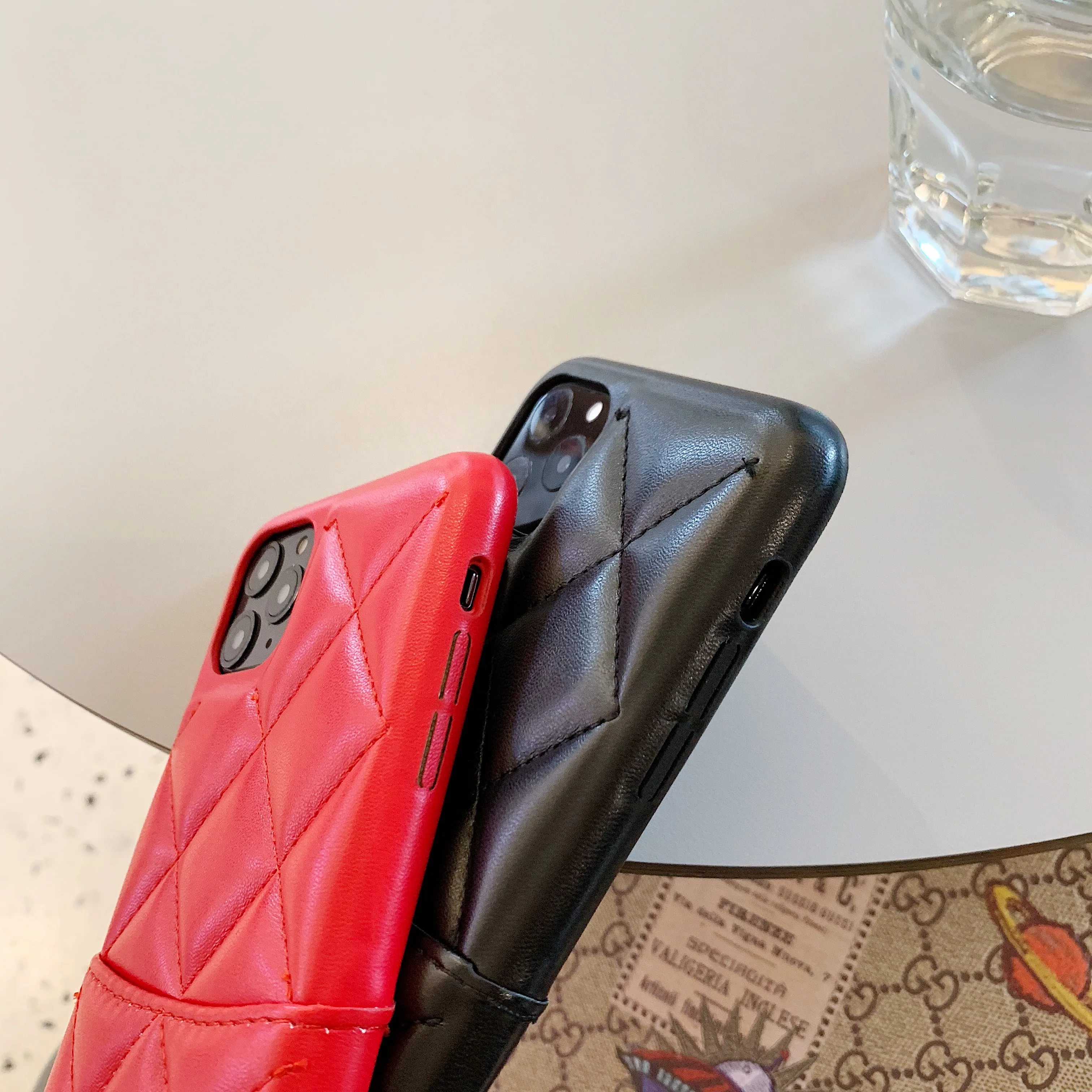 GOOYIYO-Роскошный кожаный чехол для телефона 11 Pro X XR XS Max 8 7 6 6s Plus с тиснением в виде