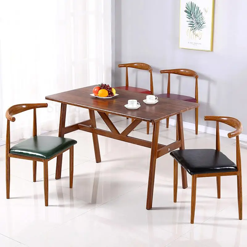 Железный клаксон стул из искусственной древесины журнальный столик и для