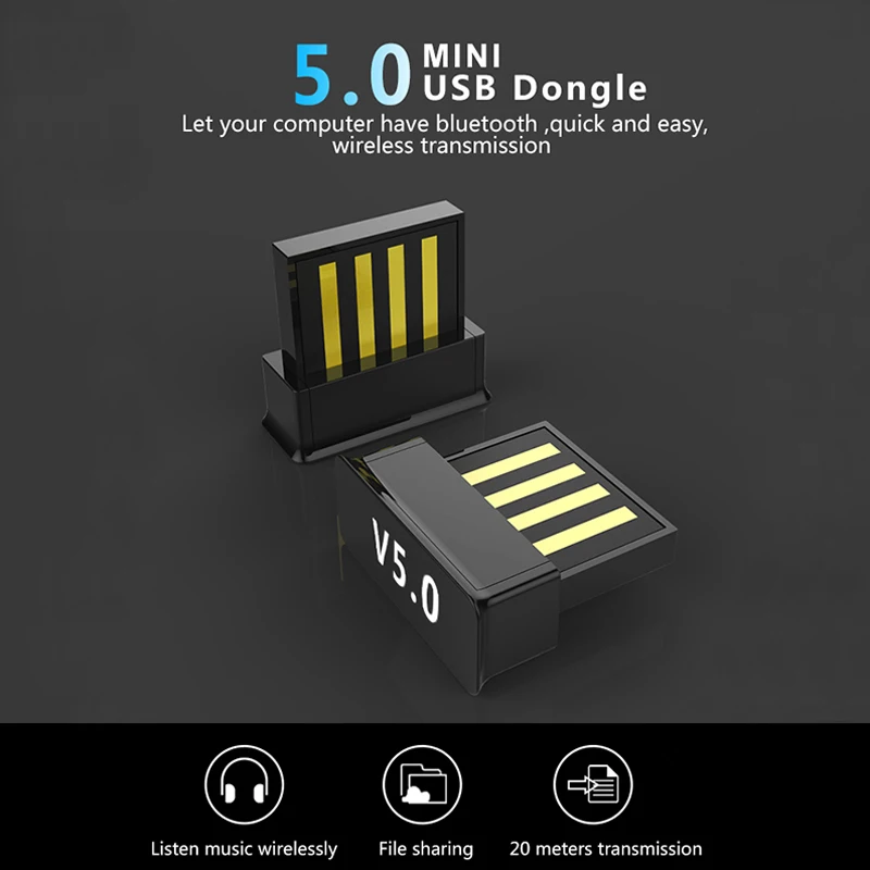 2020 новый модный Мини Bluetooth 5 0 USB беспроводной адаптер компьютерный аудио