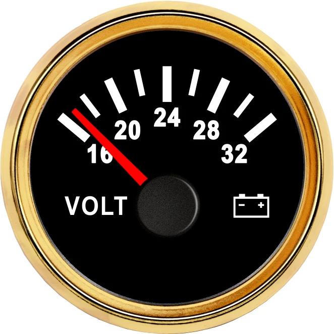 16-32V 800-00063 Вольтметр yacht 12 Вольт 8-16 в 16-32 в автомобильный мото rcycle painel цифровой мото дисплей вольтметр измеритель напряжения для авто лодки ATV UTV 52 мм fit Mairne Yacht moto rcycle автомобильный вольтметр измерительные приборы 8- 16 вольт с красной подсветкой 16-32 в - Цвет: 16-32V 800-00063