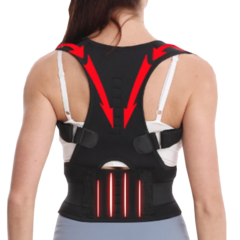 

Magnetic Therapy Upper Back Brace Clavicle Support Men Women Posture Corrector Straightener Spinal Shoulder Waist Support Belt