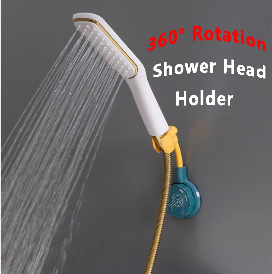 

Bathroom Accessories Shower Head Holder Punch-Free Adjustable Wall Mounted Adjusting Bracket Base Mount Brackets