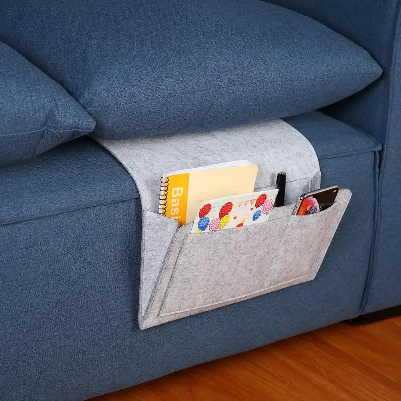 Войлочная кровать Caddy Прикроватный карман сумка для хранения дивана органайзер