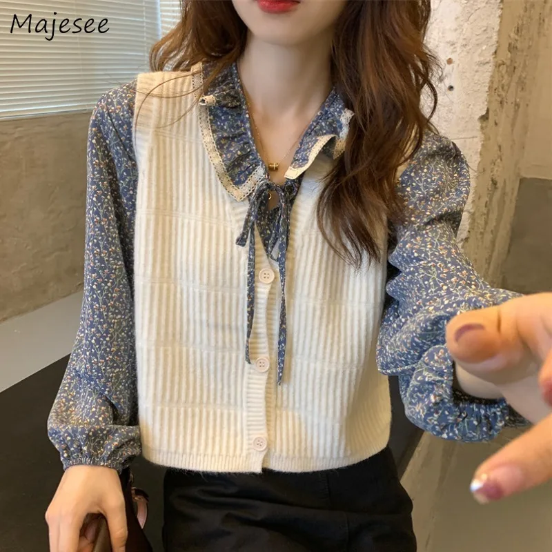 Женский однотонный мешковатый свитер без рукавов с V-образным вырезом |