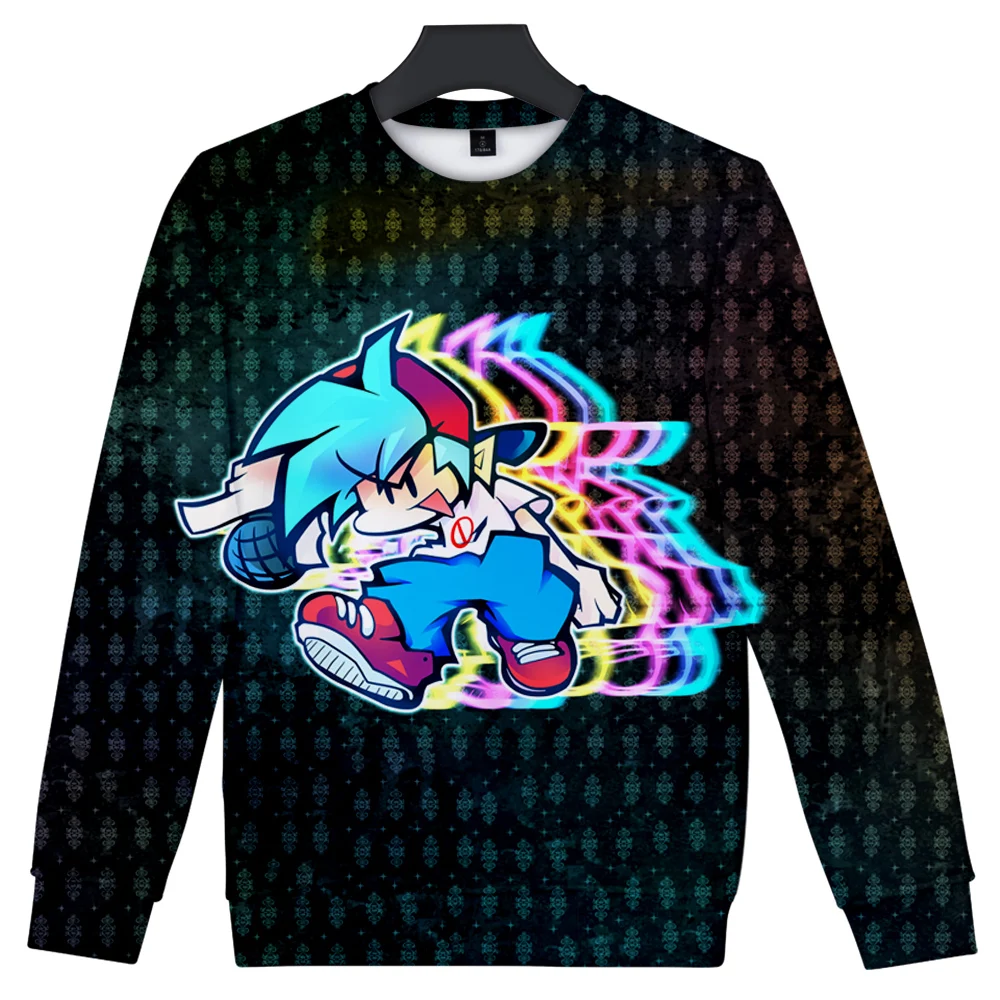 

Вечеринка в пятницу, Funkin, 3D печать, осень и зима, праздничный увлекательный стиль для мужчин и женщин, повседневный кавайный круглый стиль в стиле хип-хоп и панк