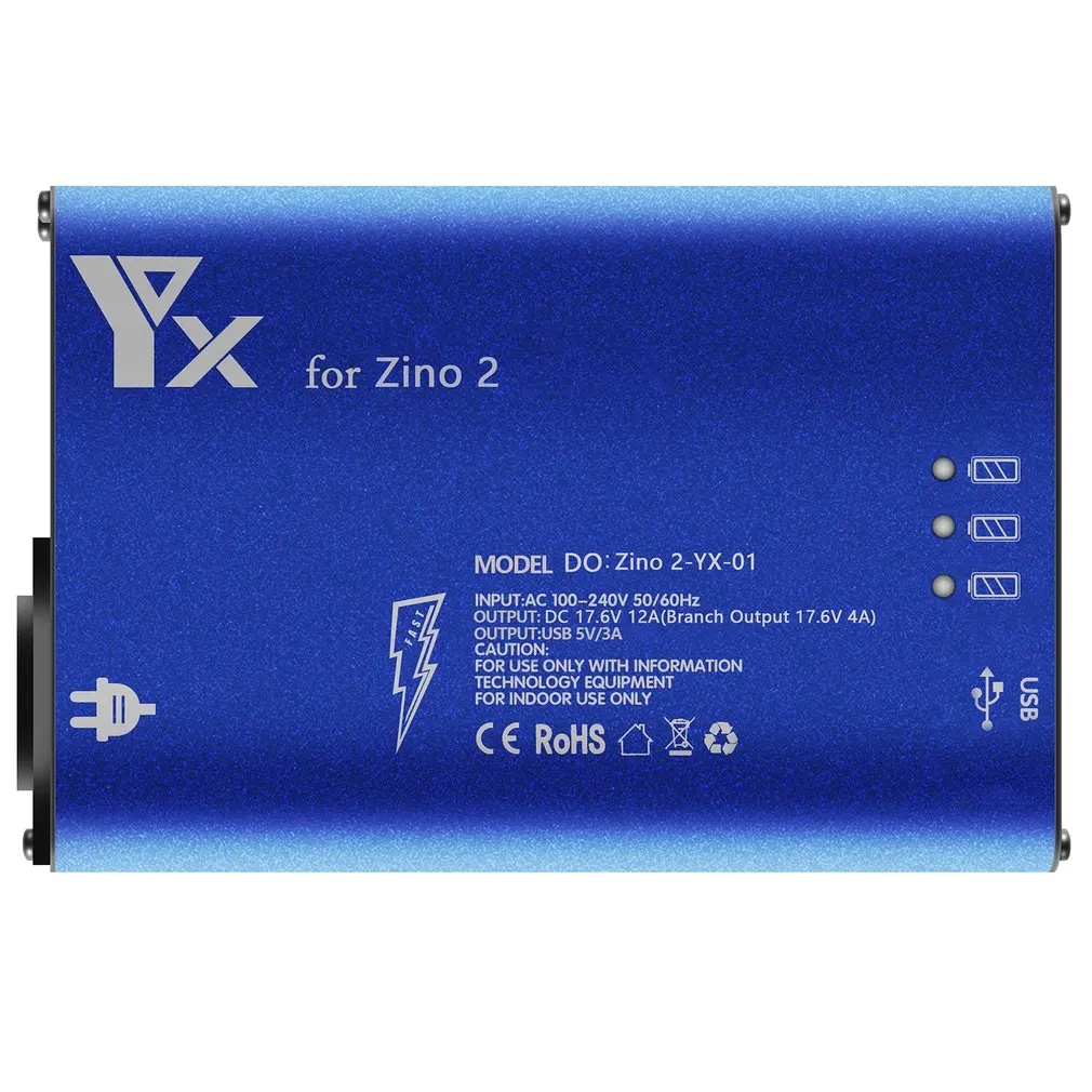 

5 in 1 Charger 3 Way Battery Charging USB 2 Port Remote Control phone Tablet Charge For Hubsan Zino2 Charger Hub