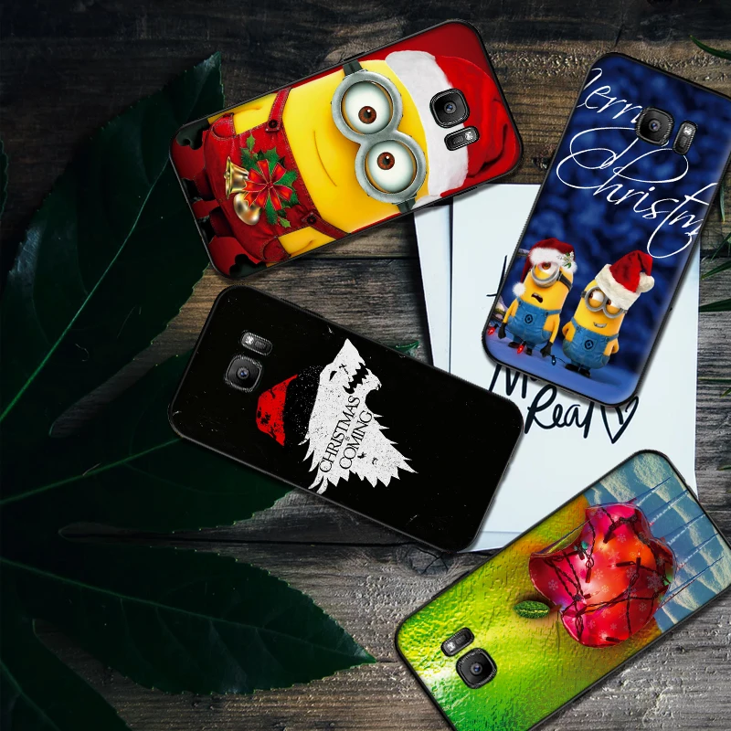 Рождественские огни Мягкий силиконовый чехол для телефона Samsung Galaxy S6 S8 край S7 S9