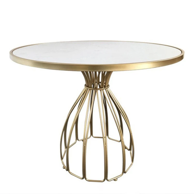 

Luxury Round Marble Outdoor Garden Dining Furniture Set Small Dining Table
