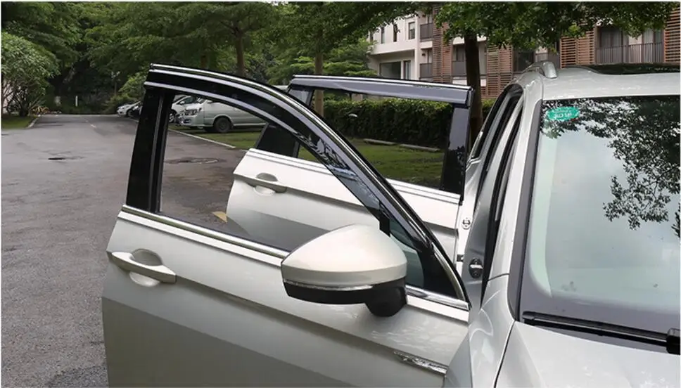 4 шт. хром защитный козырек окна солнцезащитный экран для VW Volkswagen Tiguan