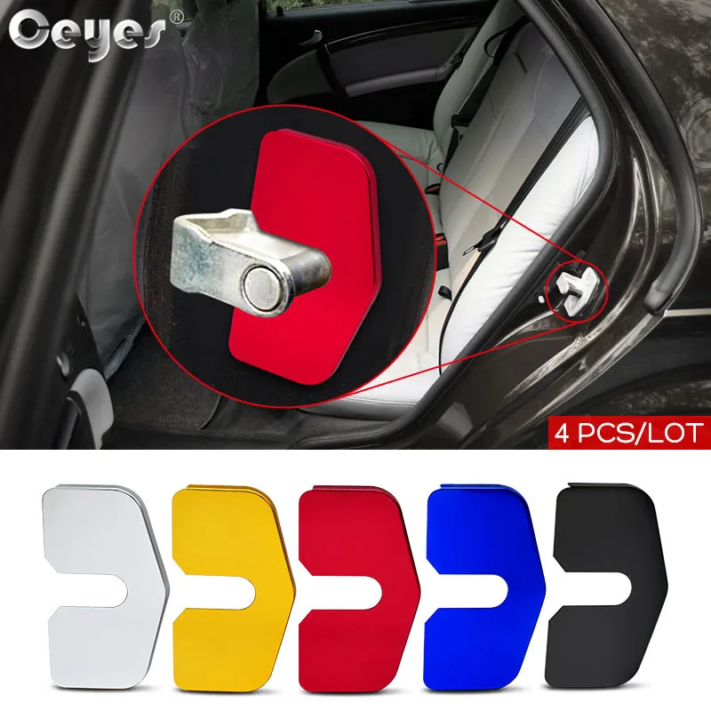 

Ceyes 4pcs Car Accessories Door Lock Cover Fit For Vauxhall VXR Astra Insignia Opel Opc For Builk Saab 95 1998-2009 Auto Styling