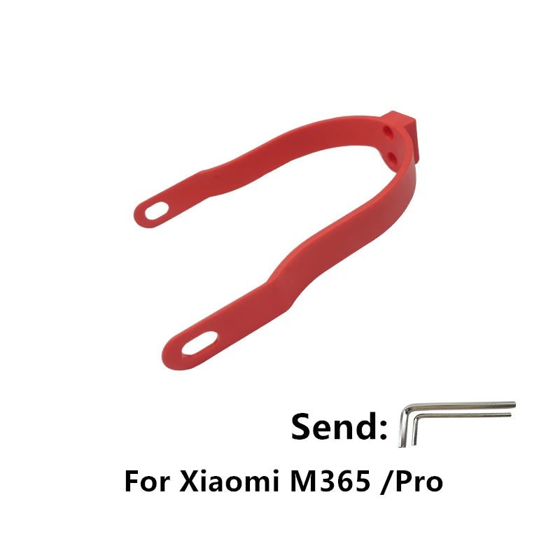 Red Самокат заднее крыло поддержка защитный кабель для Xiaomi M365 запасные части Аксессуары Бесплатные монтажные инструменты - Цвет: Red