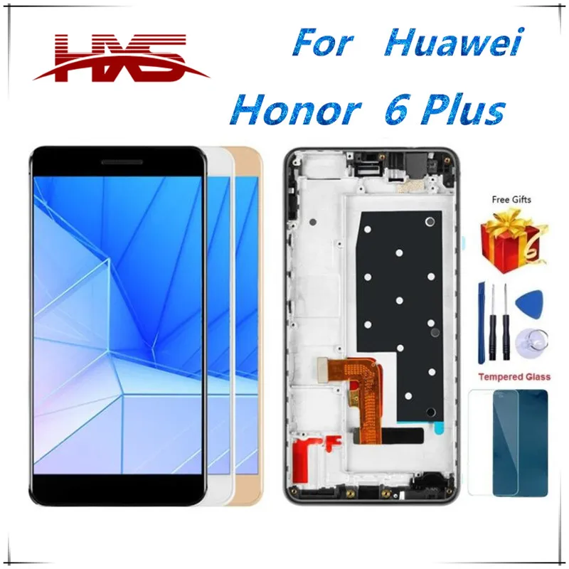 Оригинальный ЖК-дисплей H.X.S 5 0 для HUAWEI Honor 6 Plus сменный сенсорный экран | Мобильные