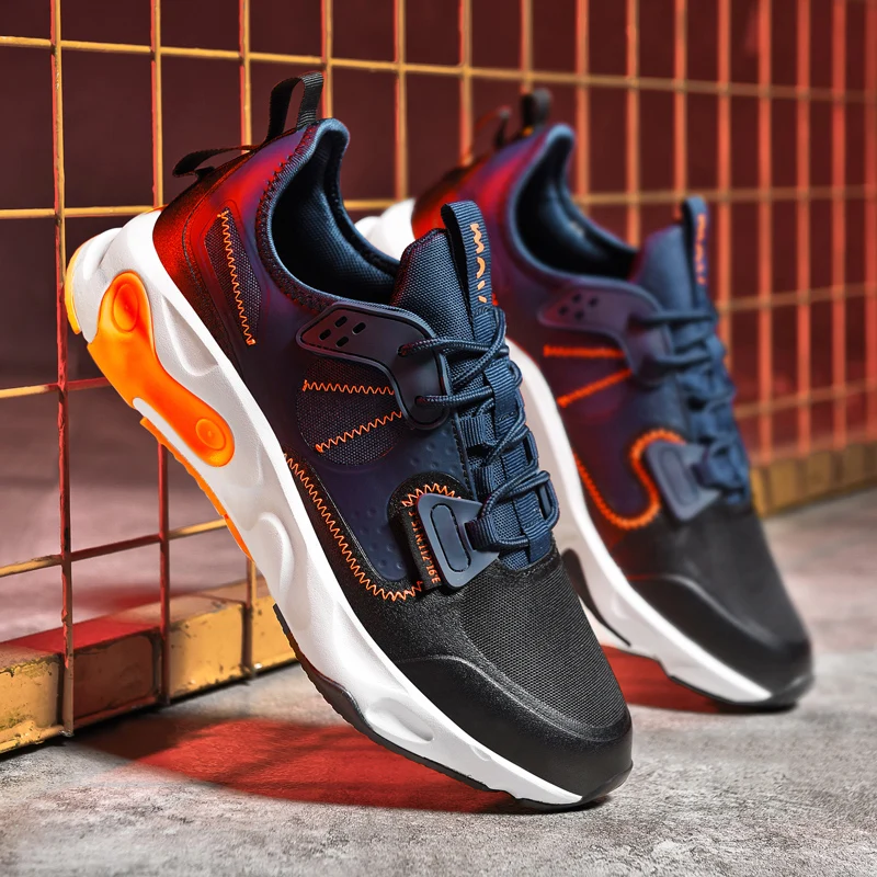 

Высокие кроссовки 2020, Спортивные Повседневные кроссовки, летняя белая мужская Винтажная обувь, спортивные черные мужские модные кроссовки