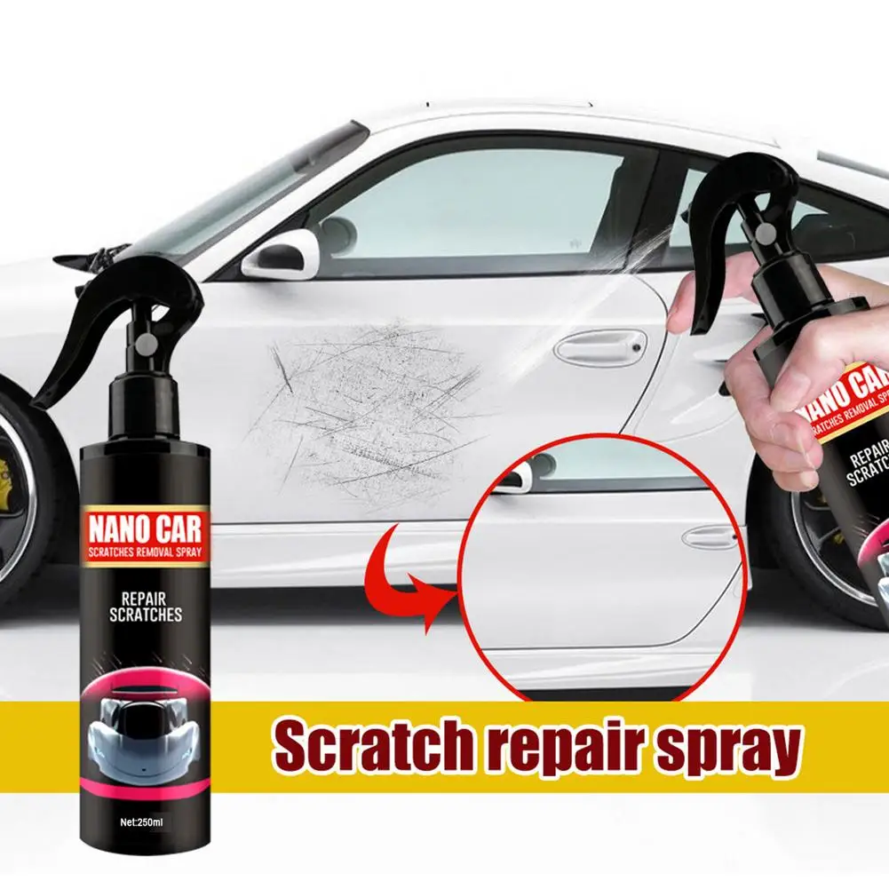 250ml Car Scratch Remover Agent Widely Used Car Paint Coating Polishing Spray Easy Use DIY Restore Gloss 9H Ceramic
