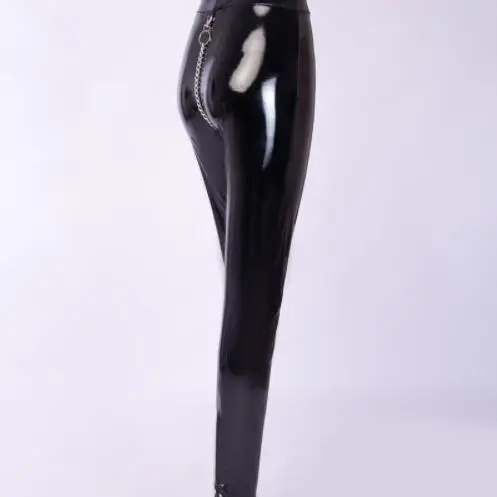 Женские леггинсы с эффектом пуш ап из ПУ кожи|Брюки| |