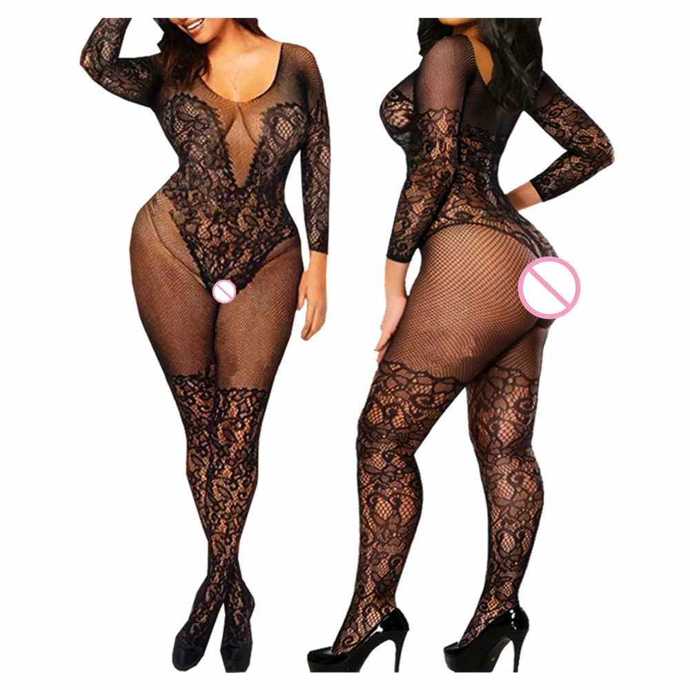 

Сексуальное нижнее белье, чулки, Сетчатое нижнее белье, экзотические обтягивающие куклы боди с длинным рукавом для женщин, сетка с открытой ...