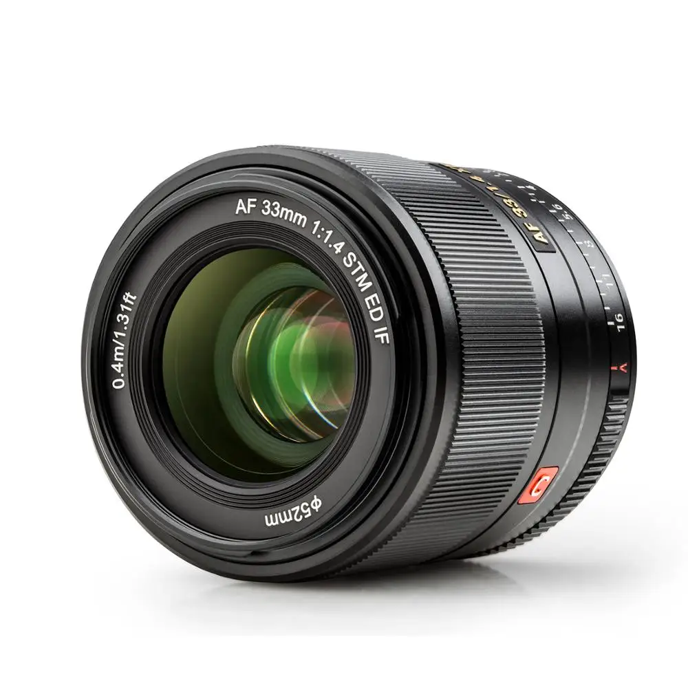 Объектив VILTROX 33 мм F1.4 XF AF 33/1.4 STM с автофокусом фиксированным фокусом для Fujifilm FUJI X