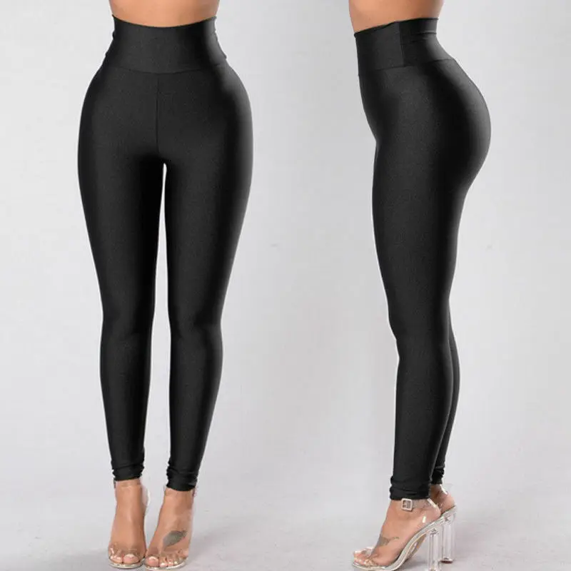 

UK Women's Leggings Breathable Hight Waist Solid Gym Sportswear Pants Running Training Fitness Trouser