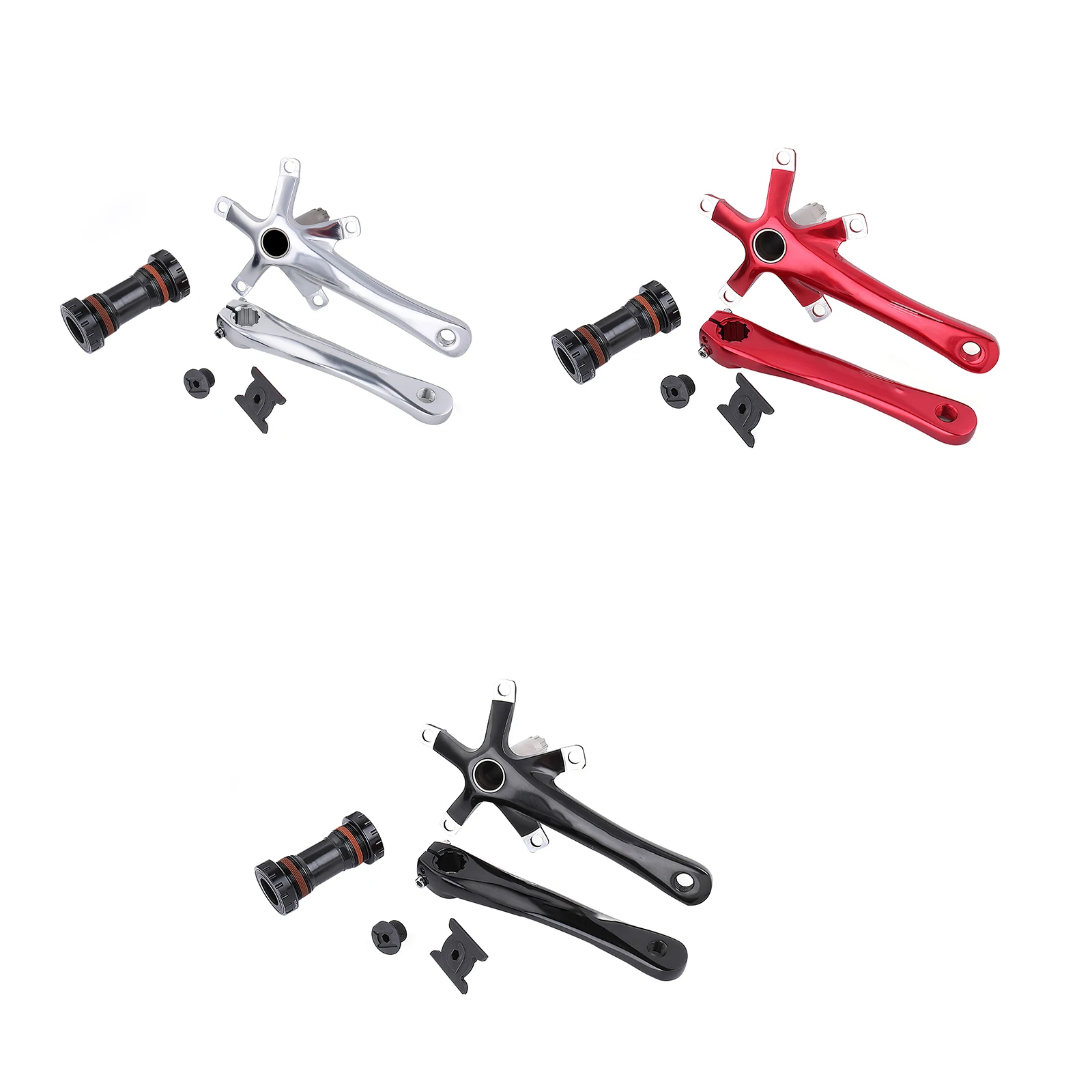 

130 BCD Mountain Bicycle Crankset Crank And Bottom Bracket BB MTB Cranks Aluminum Alloy Bicycle Parts Heat Treatment