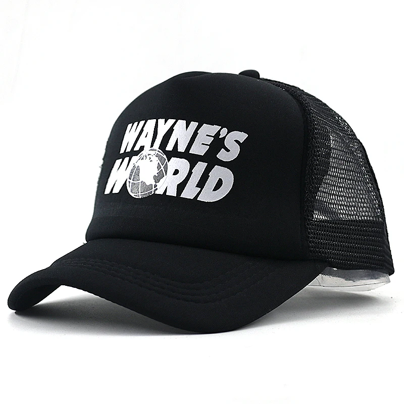 

Модная бейсболка WAYNE'S WORLD printing для лета, хлопковые регулируемые сетчатые Снэпбэк кепки, спортивные кепки в стиле хип-хоп унисекс