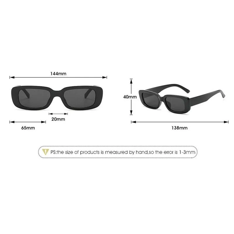 

2021 Square Sun Glasses Luxury Brand Travel Small Rectangle Sunglasses Men Women Vintage Retro Oculos Lunette De Soleil Femme