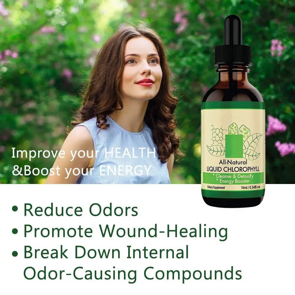 10 мл жидкие капли хлорофилла полностью натуральный концентрат Усилитель энергии