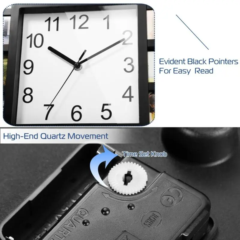

Фоторамка часы картина коллаж 12-P дисплей настенные часы домашний декор