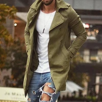new spring autumn mens trench coat jacket plus size 4xl outwear casual long overcoat jackets for men clothes