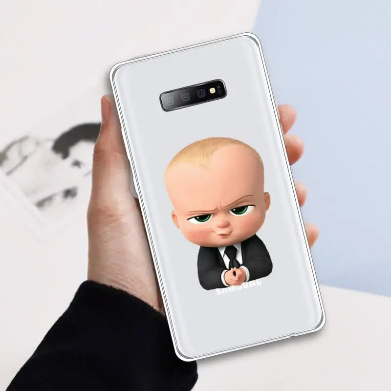 

The Boss Baby Back in Business Phone Case Transparent for samsung A 21s 50 71 S 8 9 20 20fe note 10 20 ultra plus