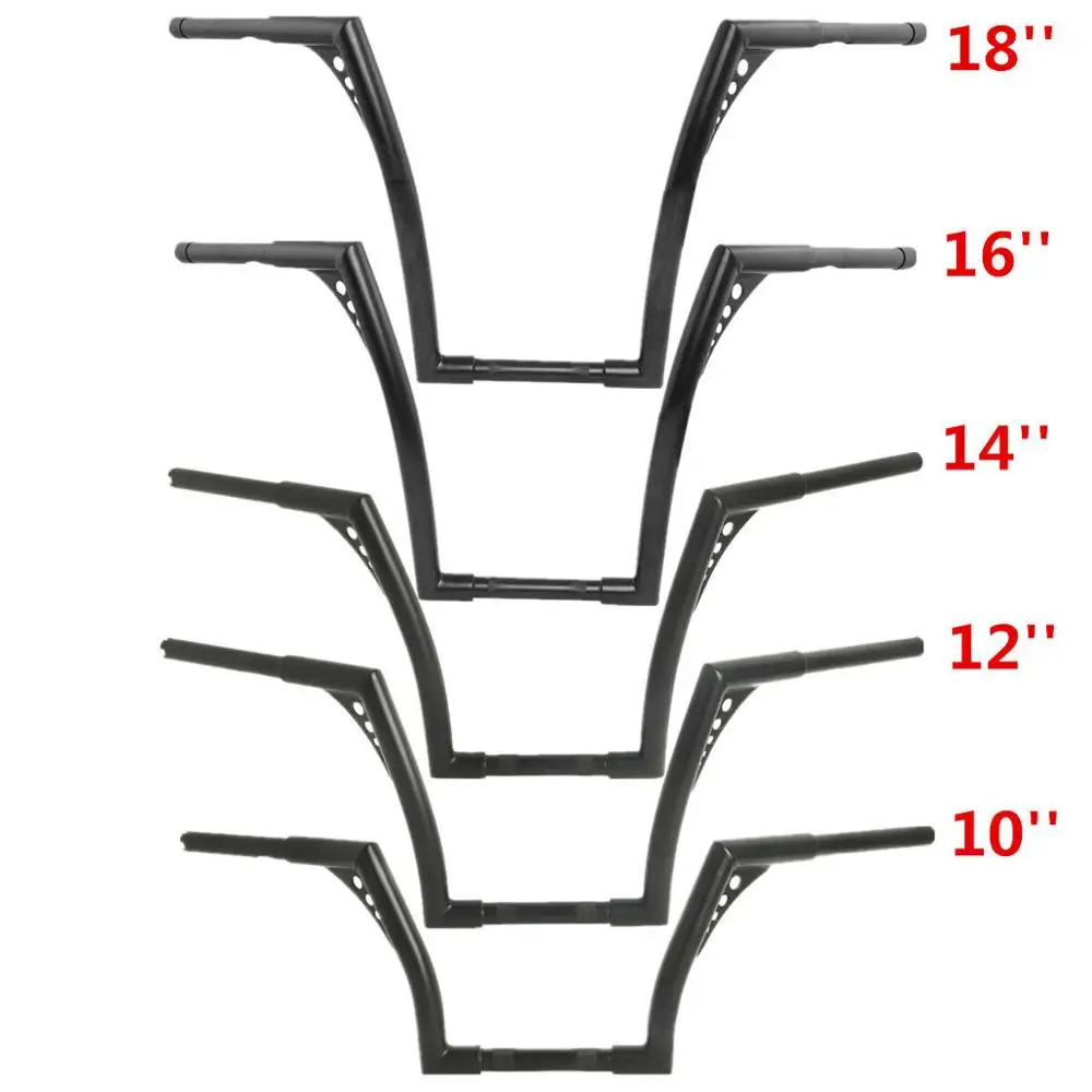 

Motorcycle 10/12/14/16/18/20 inch Rise 1 1/4" Fat Rise Ape Hangers Handlebar For Harley Softail FLST FXST Sportster XL 883 1200