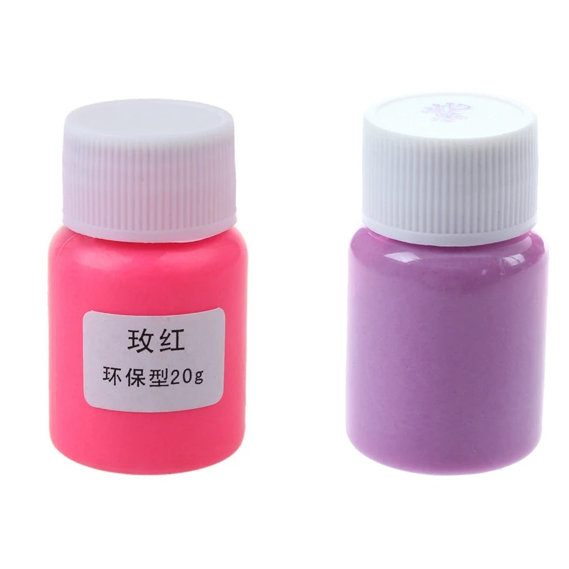 2 шт. 20 г светится в темноте акриловая светящаяся краска яркие пигментные