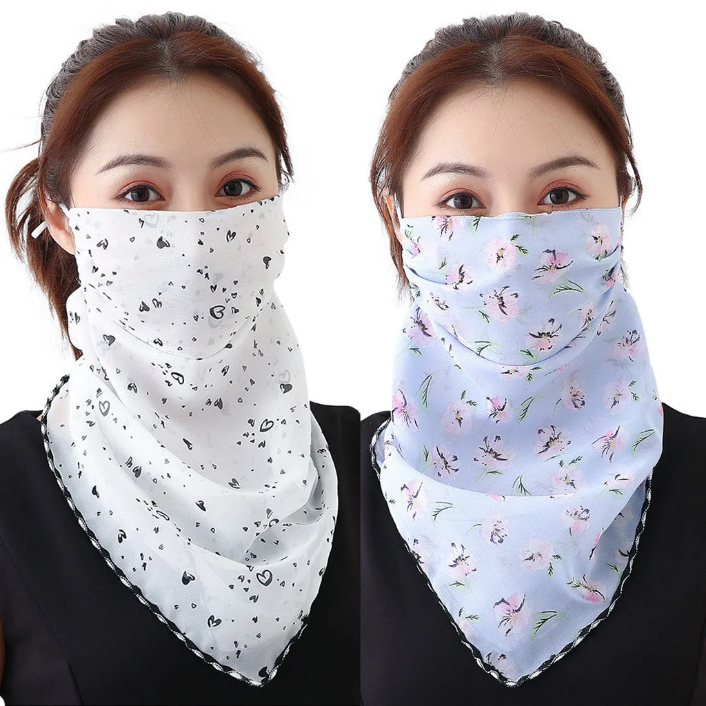 2 шт. женские солнцезащитные Маски с цветочным узором на открытом воздухе