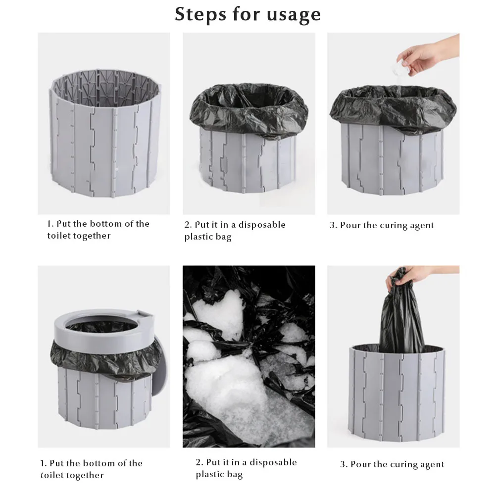 Уличный портативный туалет складное дорожное сиденье для туалета пластиковый