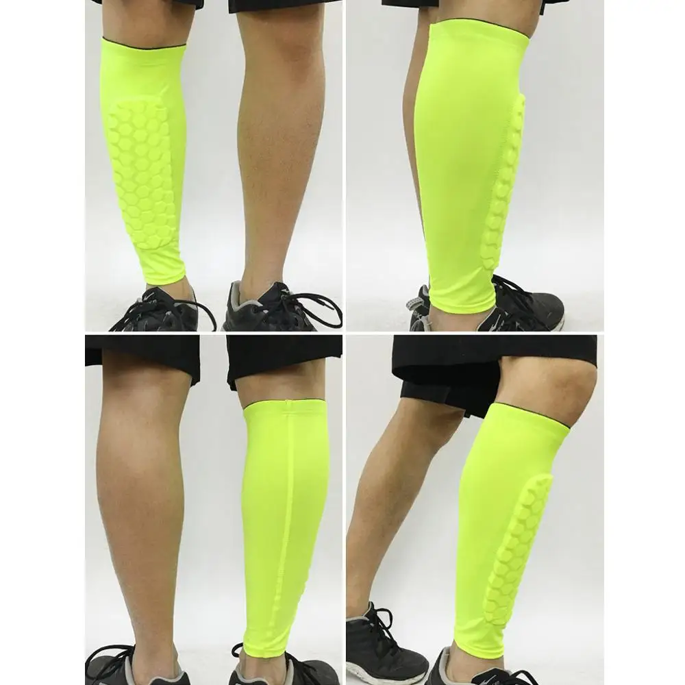 1pcs Honeycomb Shin Guard Professional Football Shields Soccer Legging Shinguards Leg Sleeves Protective Gear Sports Protector