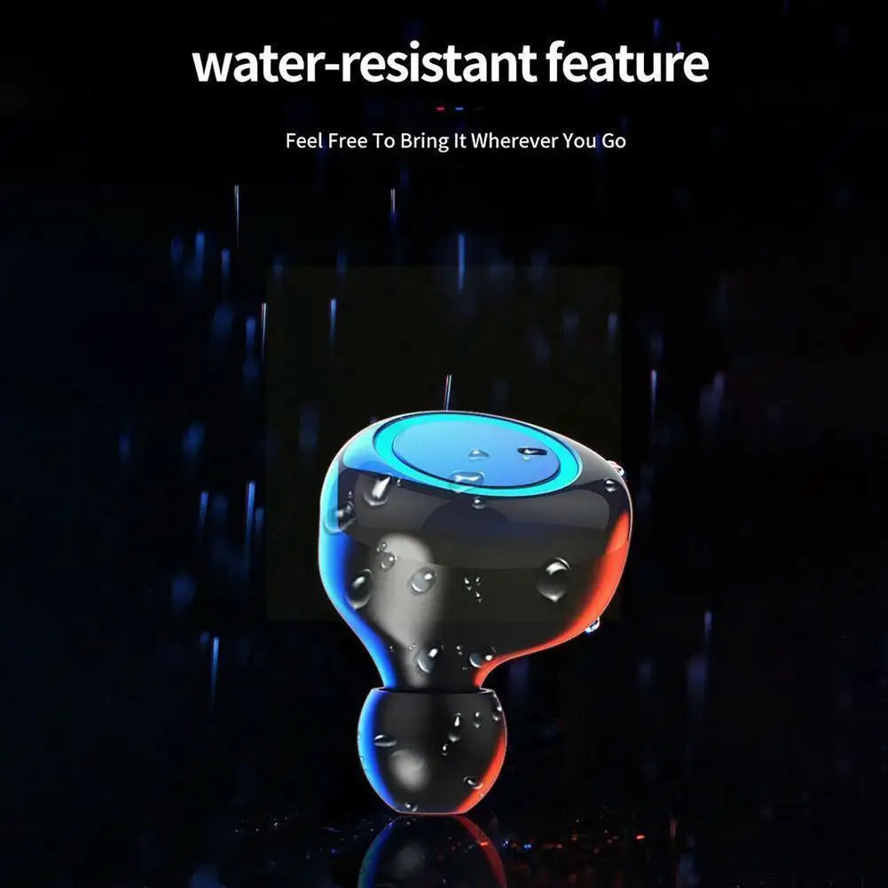 

Q2 Wireless Bluetooth Headset Mini In-ear Earbuds Waterproof Bass Stereo Headset Microphone with Earphone Sports R6L8