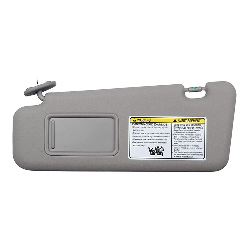

Front Left Driver Side Sun Visor with Light Compatible with for Toyota Highlander 2008-2013 74320-48500-B0 (Gray)