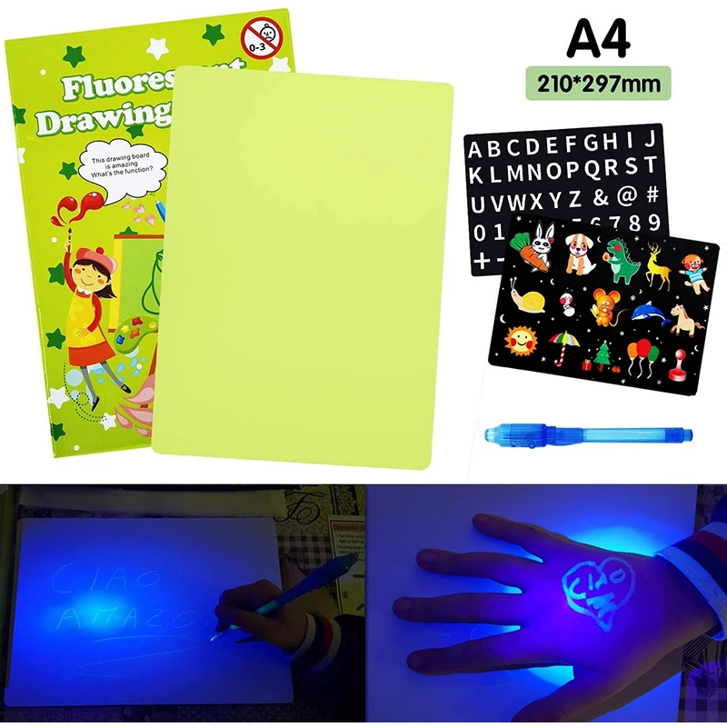 Light Up Drawing Board Portable Pad for Kids Educational Magic Draw with Lights Fun and Developin | Компьютеры и офис