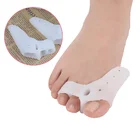 Ортопедические стельки для обуви, силиконовые разделители молотков для перекрытие пальцев ног, выравнивание большого пальца, комплект для выпрямления, 2 шт. = 1 пара