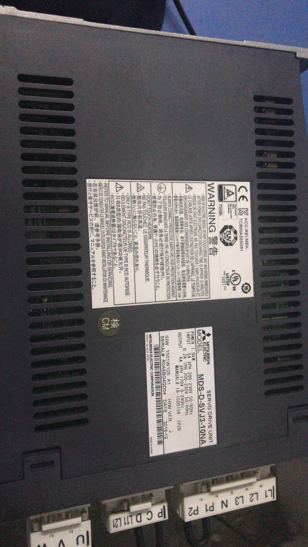 

New Mitsubishi servo motor & drive for cnc rotary table