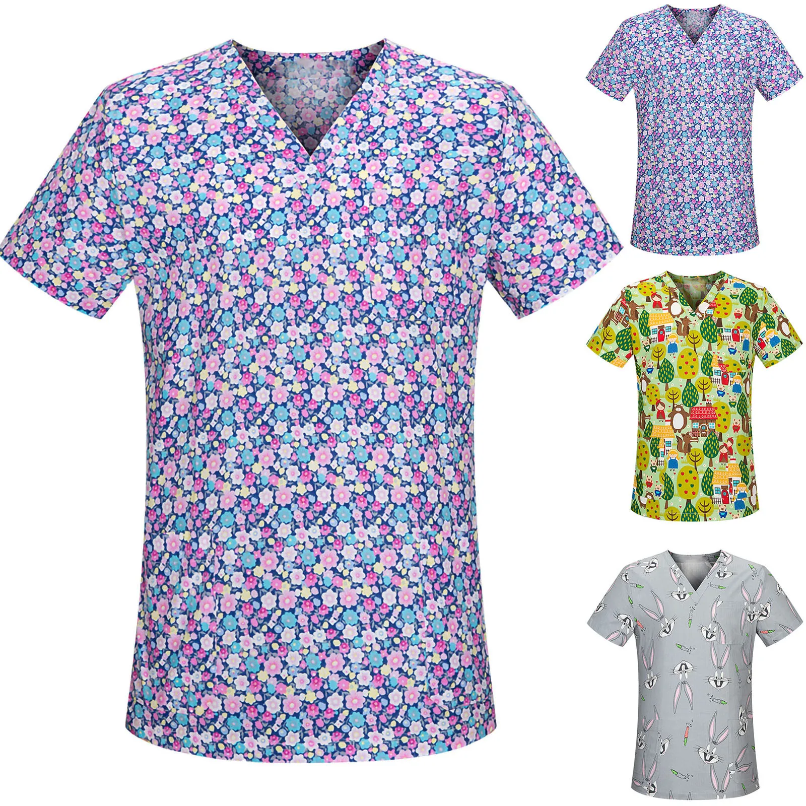 

Футболка женская с коротким рукавом и V-образным вырезом, 2021