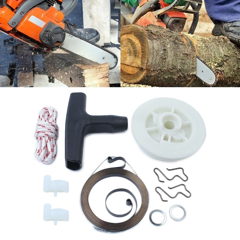 

Recoil Pull Starter Spring Pulley Handle Grip Rope Kit For STIHL MS180 MS170 MS210 MS230 MS250 021 023 025 017 018