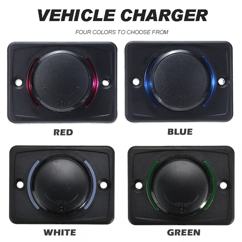 

Waterproof Dual USB Car Charger 2 Port Power Socket Power Outlet for 12V 24V Motorcycle Charging Adapters Sockets Charger
