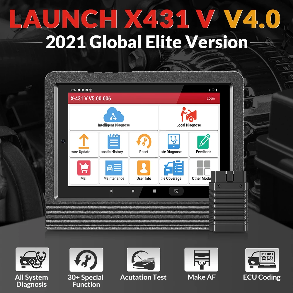 2021 LAUNCH X431 V4.0 Автомобильная полная система ECU reset сканер кодирование автомобильный