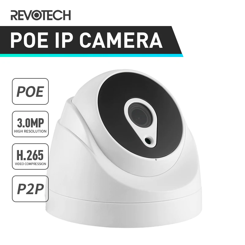 

H.265 POE HD 3MP Indoor IP Camera 1296P / 1080P 24 LED IR Dome ONVIF Security Night Vision IP CCTV Video Surveillance Cam System