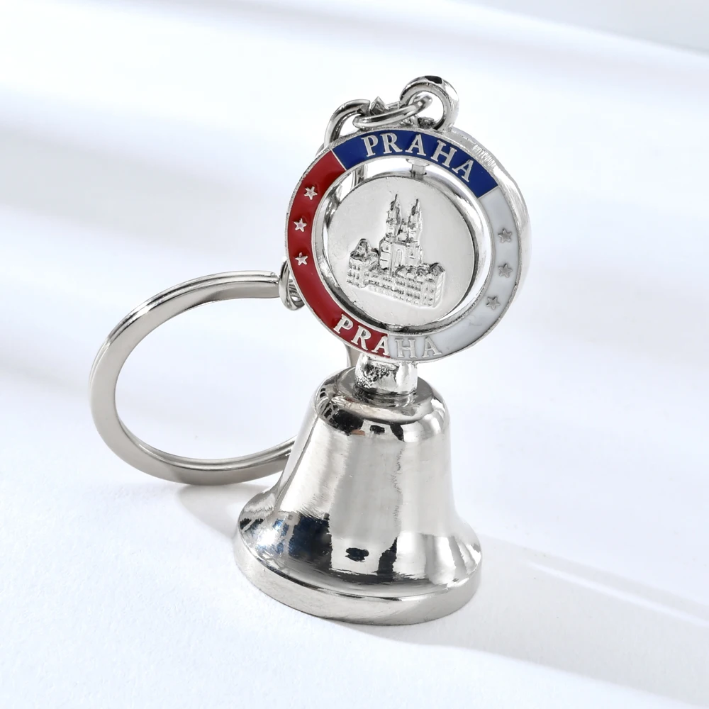 Творческий Bell Кулоны из нержавеющей стали брелок поделки для путешествий Прага