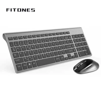 wireless keyboard and mouse combination2 4 gigahertz stable connection portable mute keyboard mouse black office keyboard