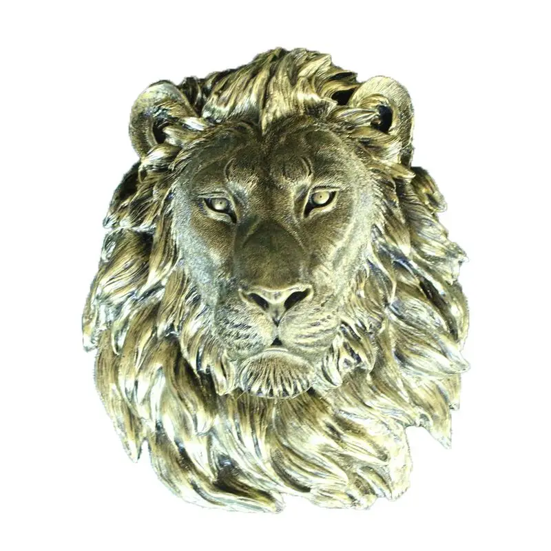 

40cm fengshui Wall decorations, lion head, wall hanging, retro European style, simple wall decoration gifts decor ation maison